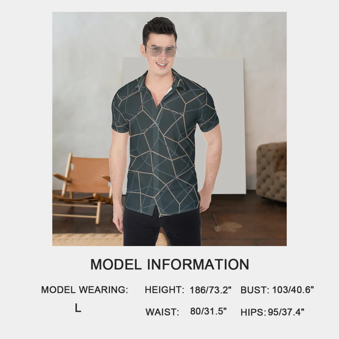 All-Over Print Men's Shirt
