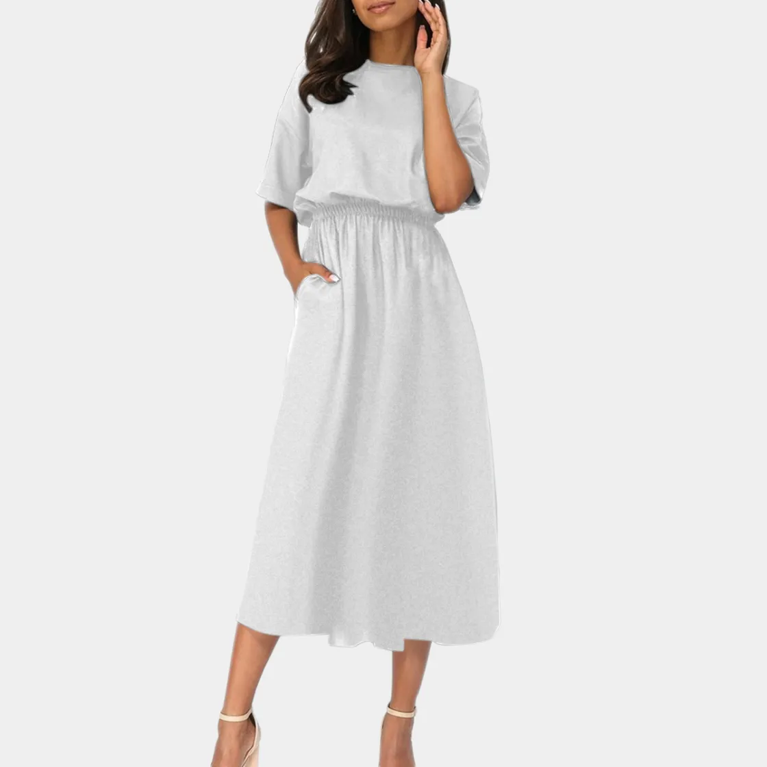All-Over Print Women's Elastic Waist Dress