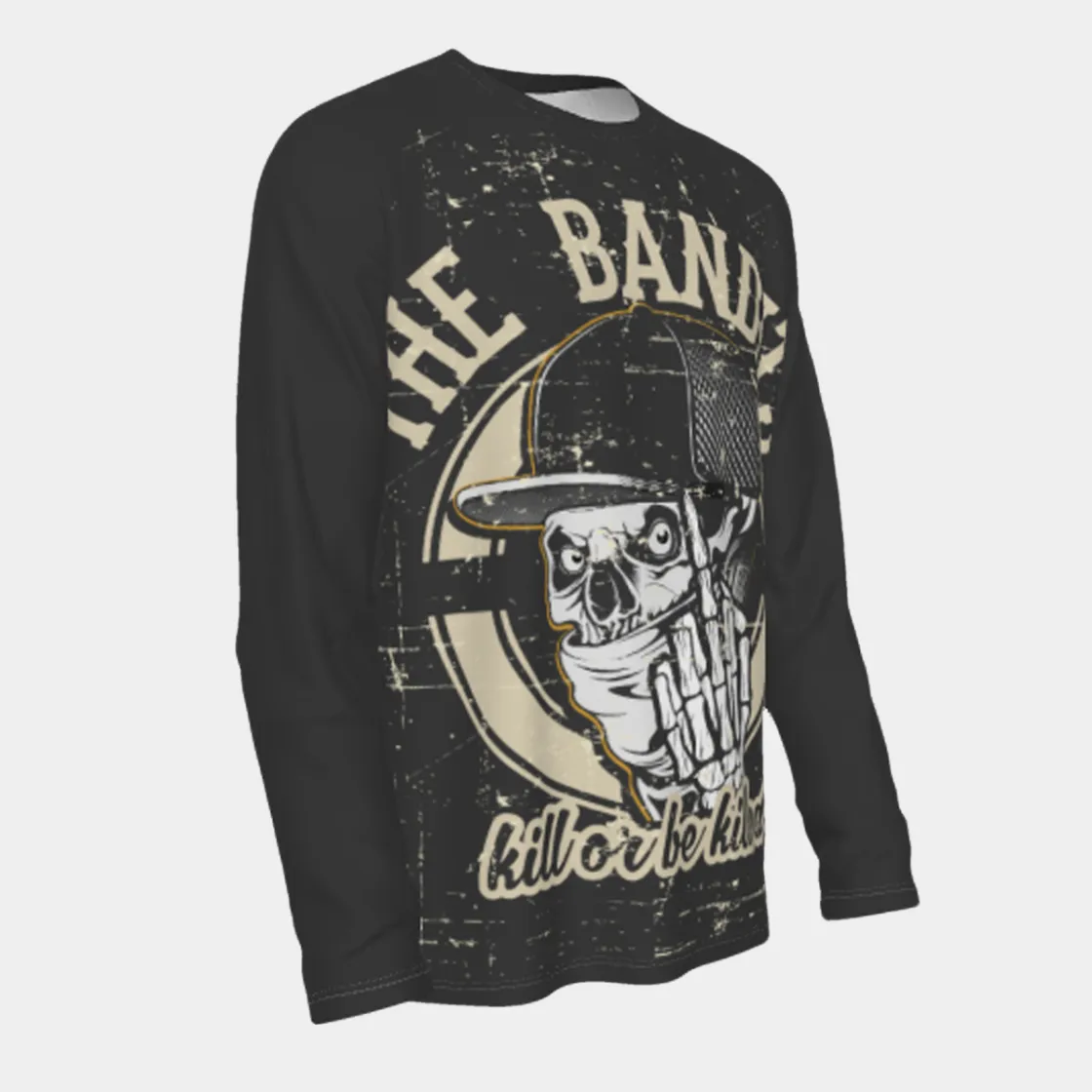 All-Over Print Men's Raglan Long Sleeve T-shirt | 190GSM Cotton
